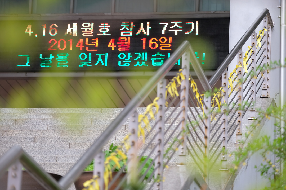 세월호 7주기 추모 -서울 신도고등학교 사진